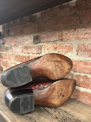 African Genuine Snake Cowboy Boots Men’s Size 10