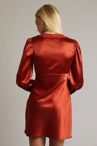 Heart Like Mine Satin Mini Dress