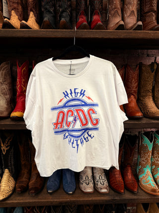 Chop Shop AC/DC Crop Tee