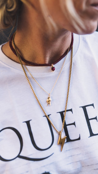 Crimson Heart Agate Necklace