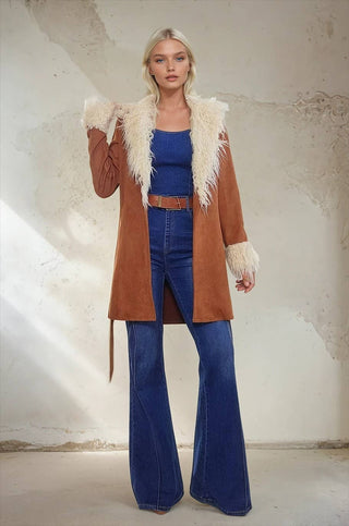 Could’ve Been Her Fur Trim Coat