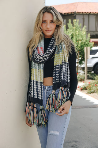 Boho Knit Scarf