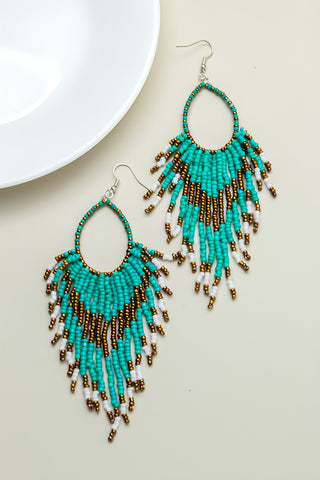 Laredo Beaded Fringe Earring