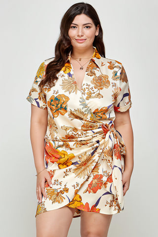 Janessa Wrap Dress Plus Size