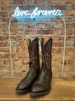 Tony Lama Genuine Lizard Men’s Cowboy Boots Size 11 wide