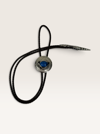 Silver Star with Blue Stone Bolo Tie