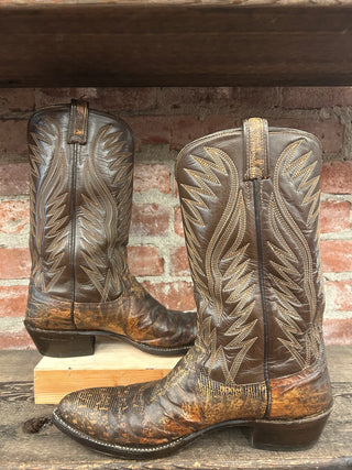 Dan Post Monitor Lizard Cowboy Boots Men’s Size 11