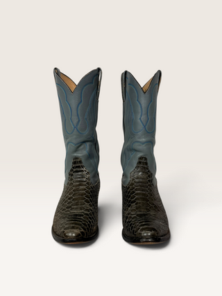Vintage Snakeskin Boots Men's 8 / W 9.5 Wide