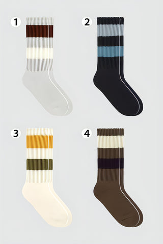 Men's Striped Crew Socks