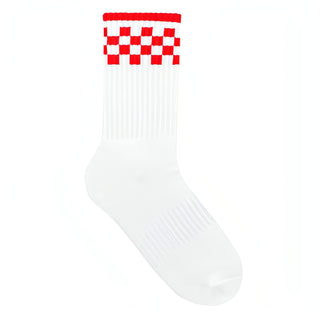 Women's Checkered Crew Socks