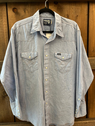 Vintage Men’s Wrangler Snap Up Shirt L