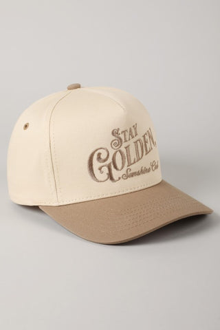 Stay Golden Two Tone Trucker Hat