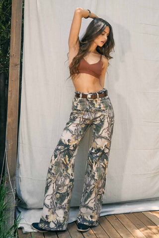 Stella Wide Leg Camo Pants