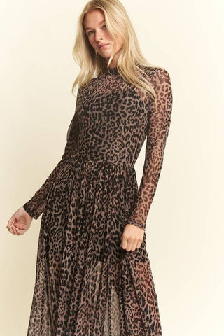 Mayhem Long Sleeve Mesh Dress