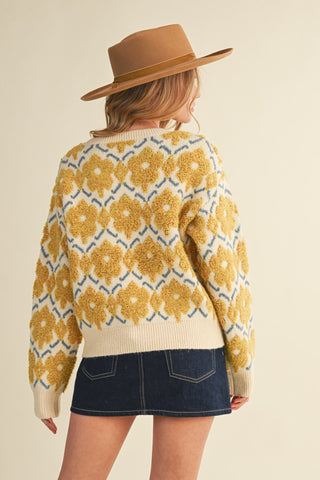 Flower In The Sun Crew Neck Sweater
