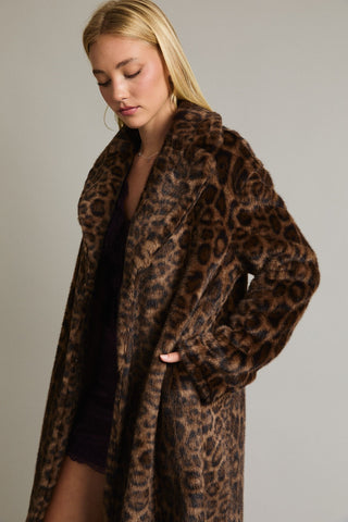 After Midnight Leopard Faux Fur Jacket