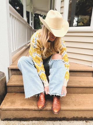 Flower In The Sun Crew Neck Sweater