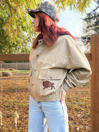 Badlands Sherpa-Collar Denim Jacket