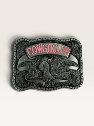 Cowgirl Up Belt Buckle