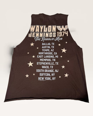 Waylon Jennings Rebel Chop Shop Muscle Tank