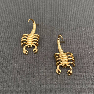 18k Scorpion Stud Earrings