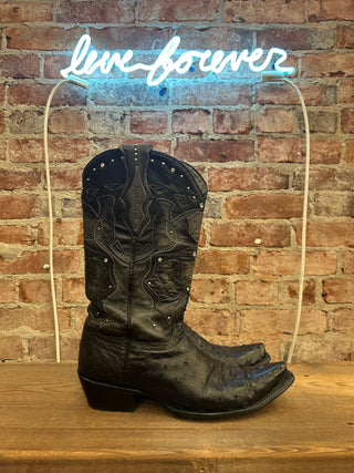 Los Altos Ostrich Men's Cowboy Boots Size 10