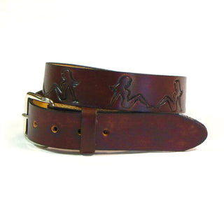 Mud Flap Girl Leather Belt