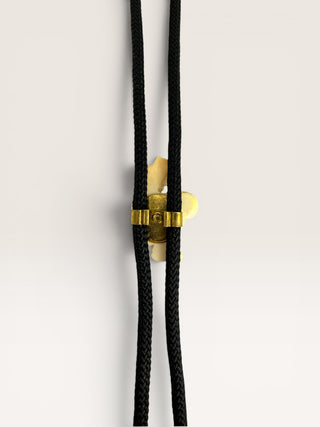 Vintage Miner of Bone Bolo Tie