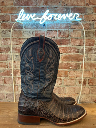 Stetson Genuine Caiman Men's Cowboy Boots Size 14