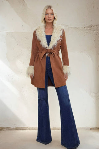 Could’ve Been Her Fur Trim Coat
