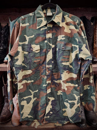 Vintage Camo Shirt Sz M