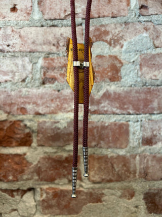 Wooden Owl Bolo Tie