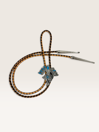 Vintage Southwestern Eagle Dancer Bolo Tie