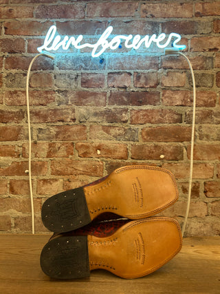 Tanner Mark Caiman Belly Women's Cowboy Boots Size 9