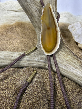 Agate Vintage Bolo Tie