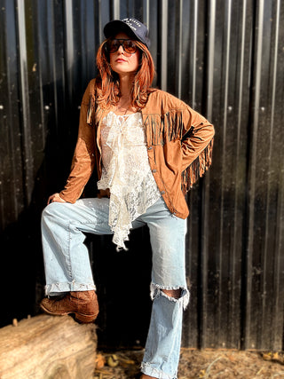 Wish You Didn't Know Fringe Shacket