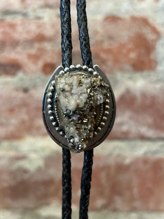 Granite Horseshoe Bolo Tie