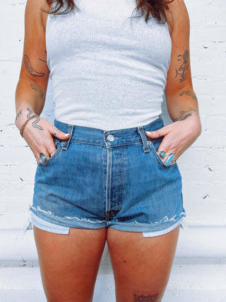 Reworked Vintage Levi’s Denim Shorts Sz 29