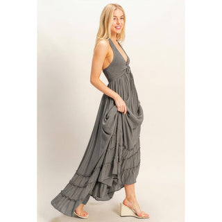 Sunday Halter Maxi Dress