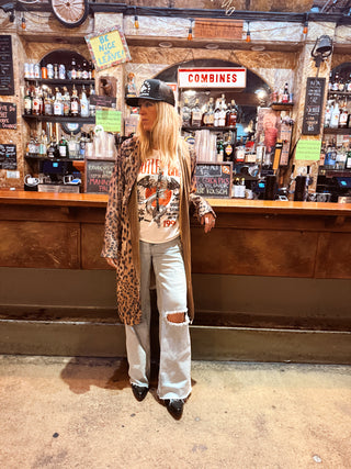 Caviar Dreams Leopard Sequins Duster