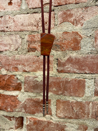Polychrome Jasper Stone Bolo Tie