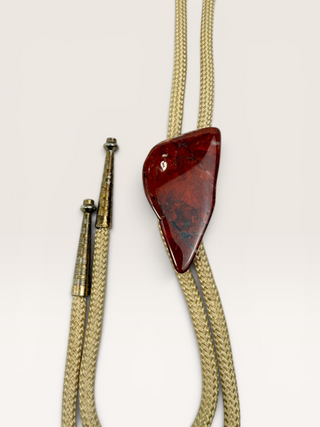Red Jasper Vintage Bolo Tie