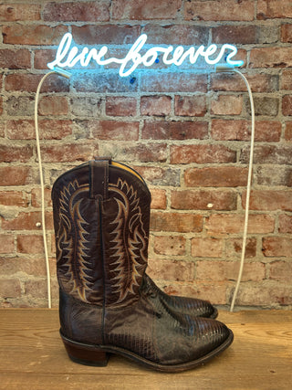 Tony Lama Genuine Lizard Men’s Cowboy Boots Size 11 wide