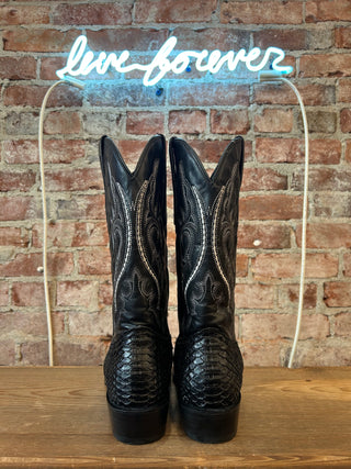 J.B. Dillon Genuine Snake Men’s Cowboy Boots Size 9.5/11 Women’s