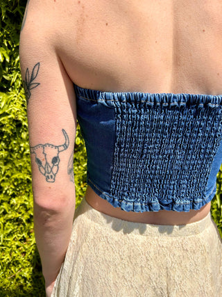 Summertime Blues Denim Top