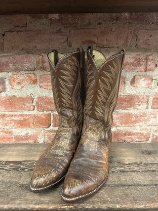 Dan Post Monitor Lizard Cowboy Boots Men’s Size 11