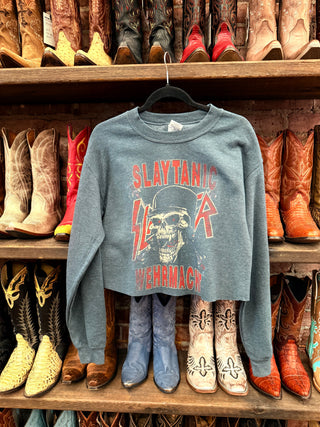Chop Shop Slayer Cropped Sweatshirt