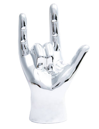 Silver I Love You hand Decor