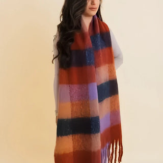 Stay Cozy Oversized Fringe Scarf