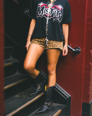 Chop Shop Lace-Up Misfits T-Shirt